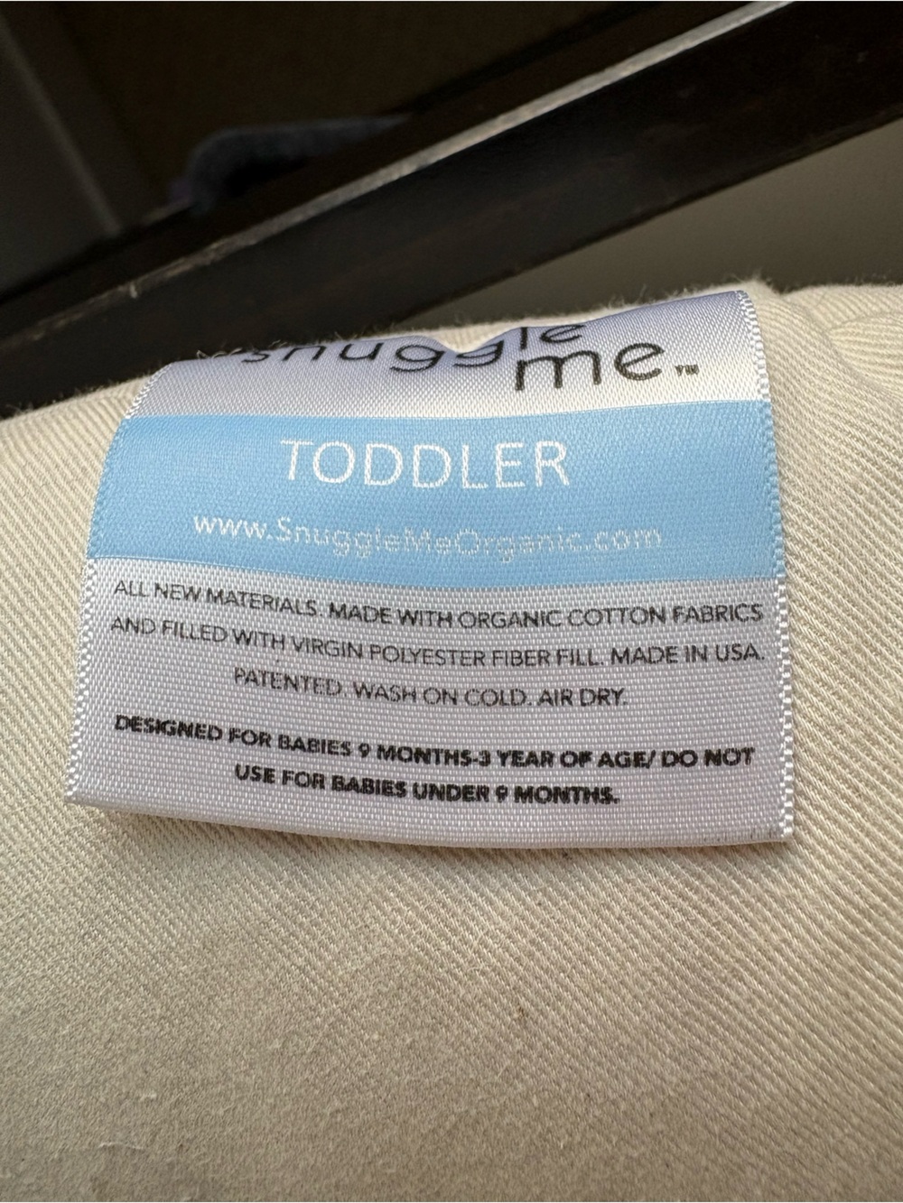 Snuggle Me Organic lounger (toddler size) - Picture 7 of 7